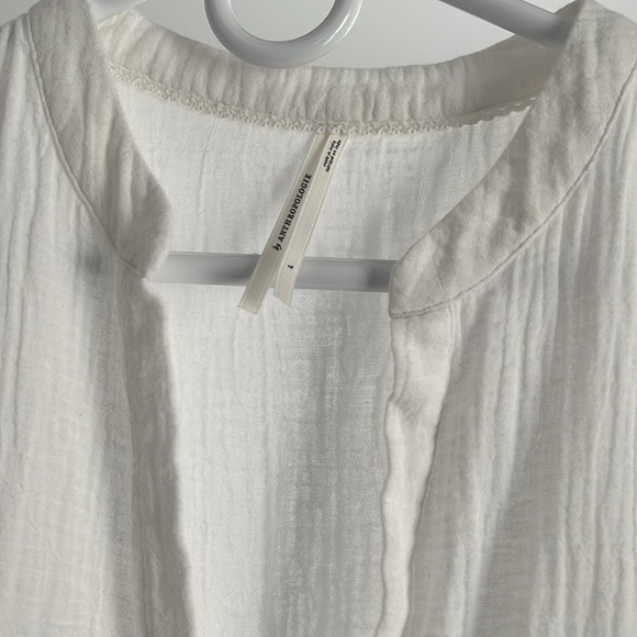 Kallie Maxi Dress in White Anthropologie L - Picture 3 of 4